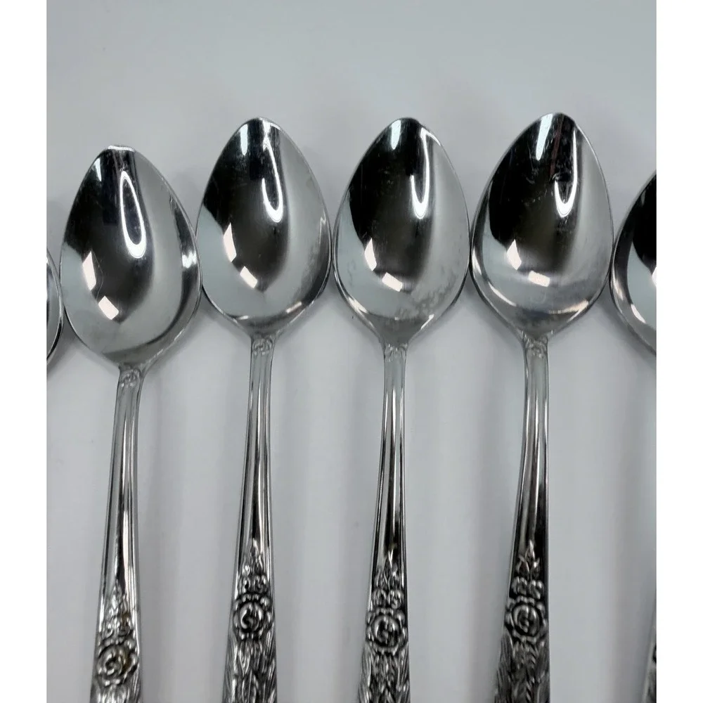 MSI Japan Versailles Pattern Stainless Steel Teaspoons Lot 6 Flatware